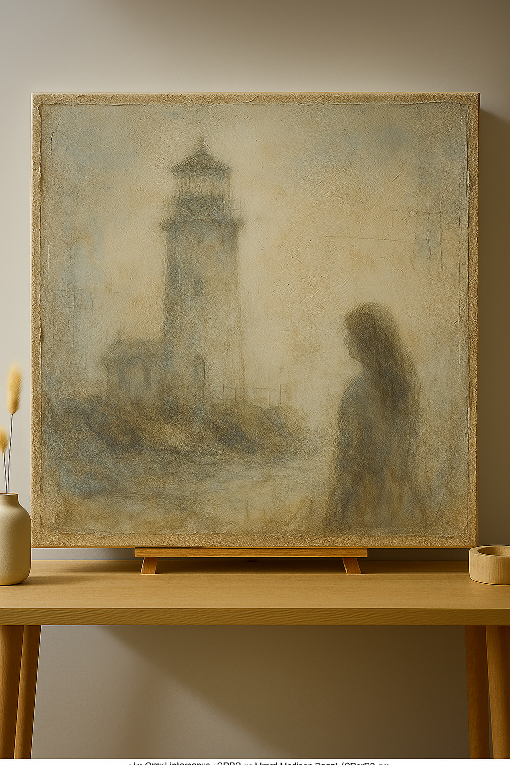 Céleste Navarro - Coordinates for a Silent Witness - Oil Paint on Canvas 14"x14" (Copy)