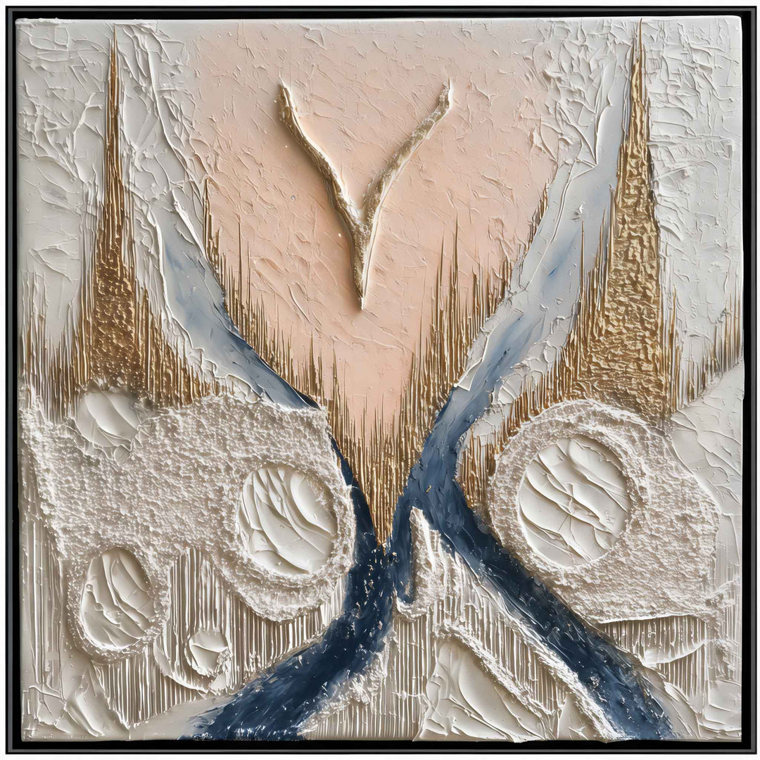 Élodie Marceau - The Sleep of Mountains - 10X10" Acrylic on Canvas