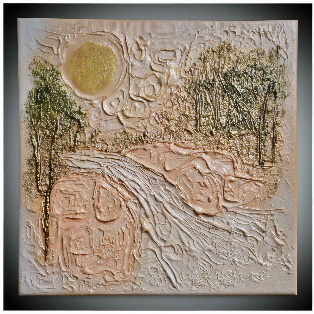 Élodie Marceau - When Trees Remember - 10X10" Acrylic on Canvas