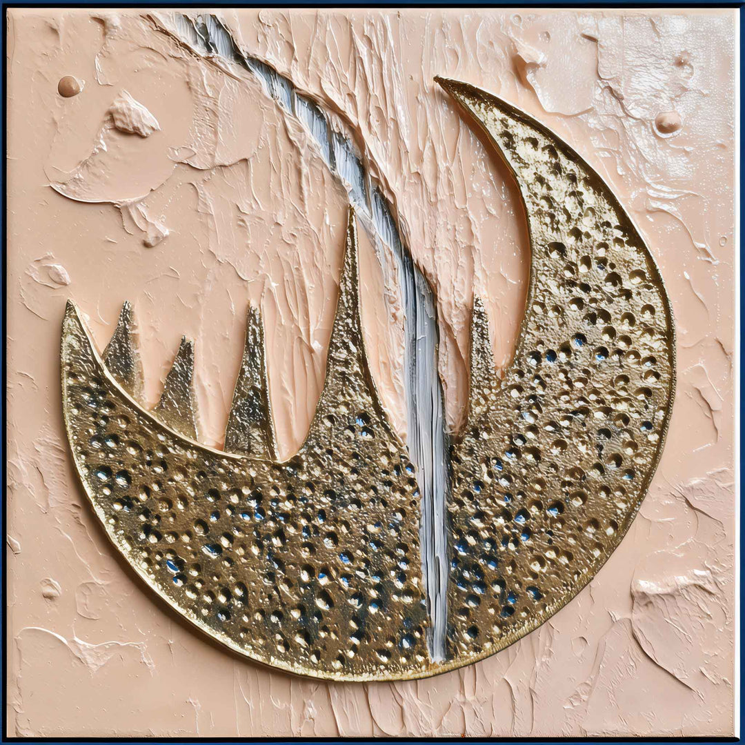 Élodie Marceau - Moon Interrupted - 10X10" Acrylic on Canvas
