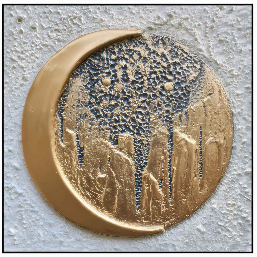 Élodie Marceau - Golden Silver - 10X10" Acrylic on Canvas