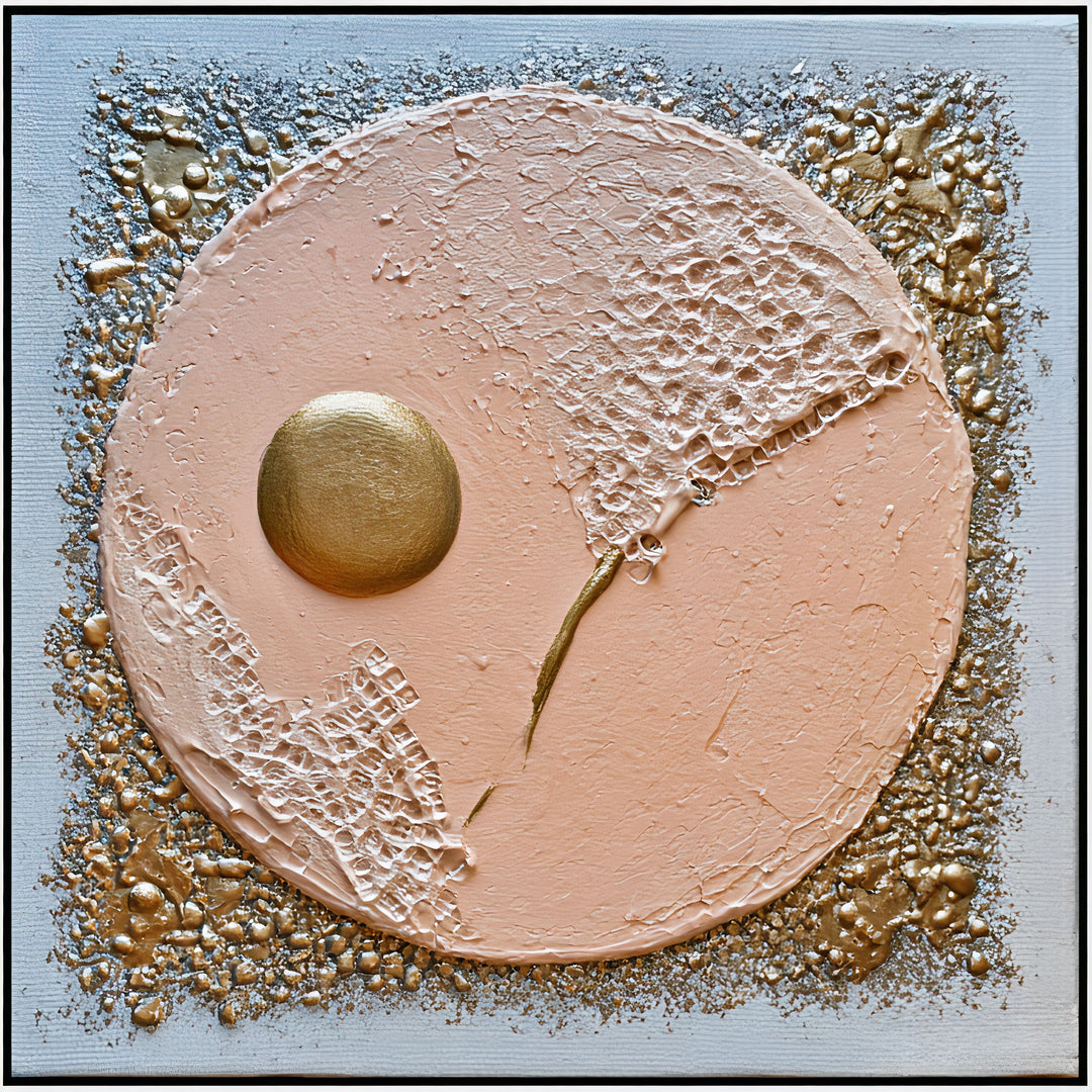 Élodie Marceau - Crater Bloom - 10X10" Acrylic on Canvas