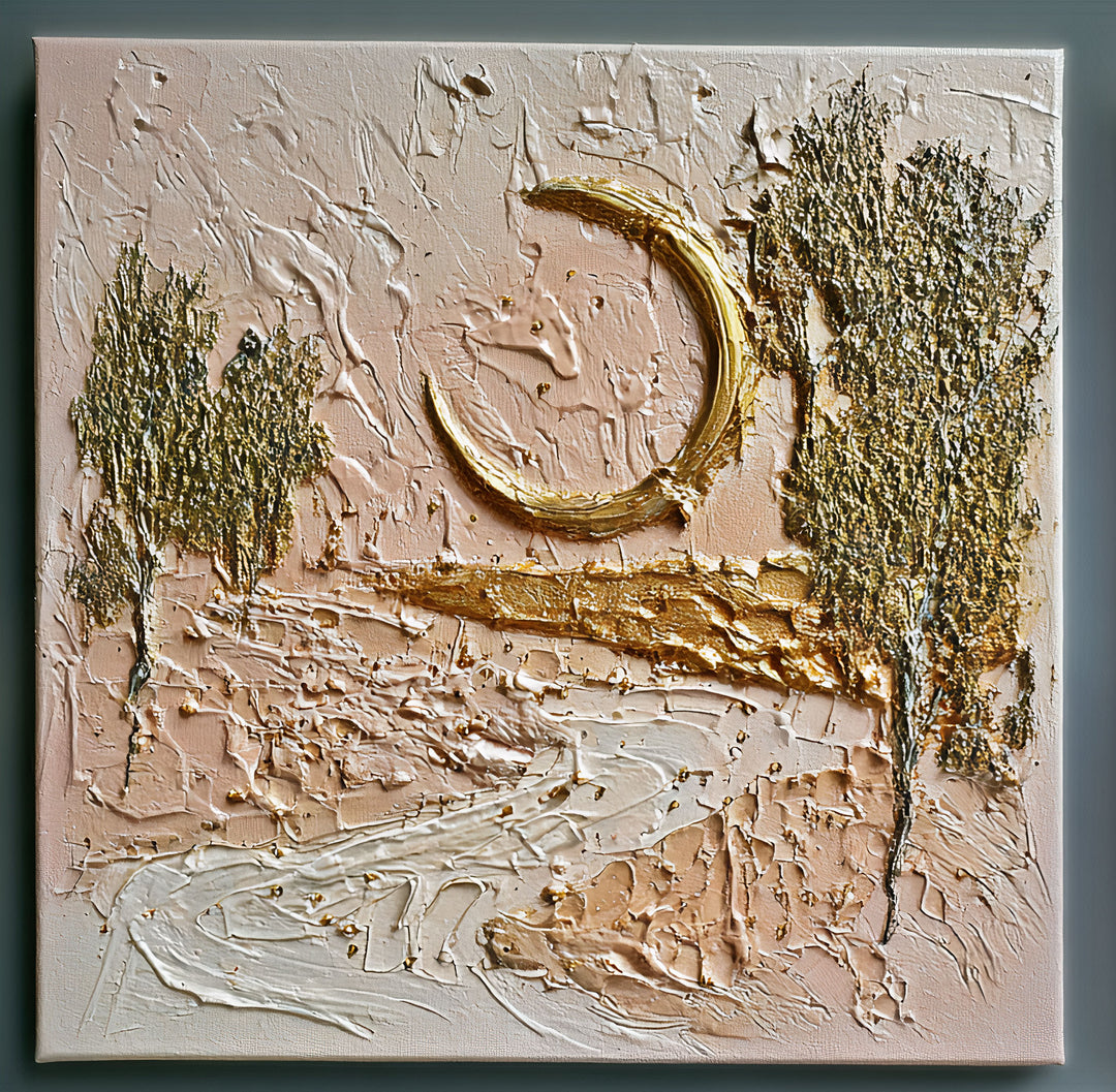 Élodie Marceau - The Garden Remembers 10X10" Acrylic on Canvas