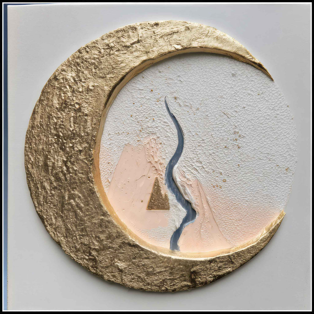 Élodie Marceau - Moon’s Imprint - 10X10" Acrylic on Canvas