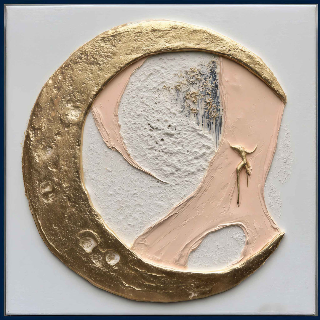 Élodie Marceau - Melted Moon - 10X10" Acrylic on Canvas