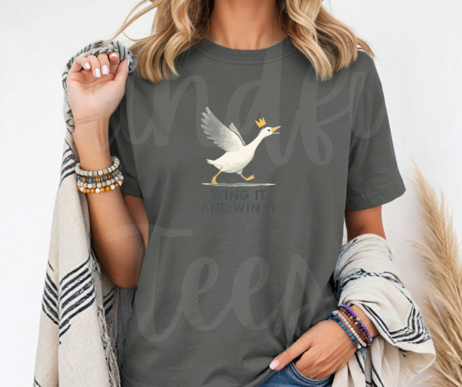 "Wing It" Sarcastic Design Unisex heavyweight t-shirt