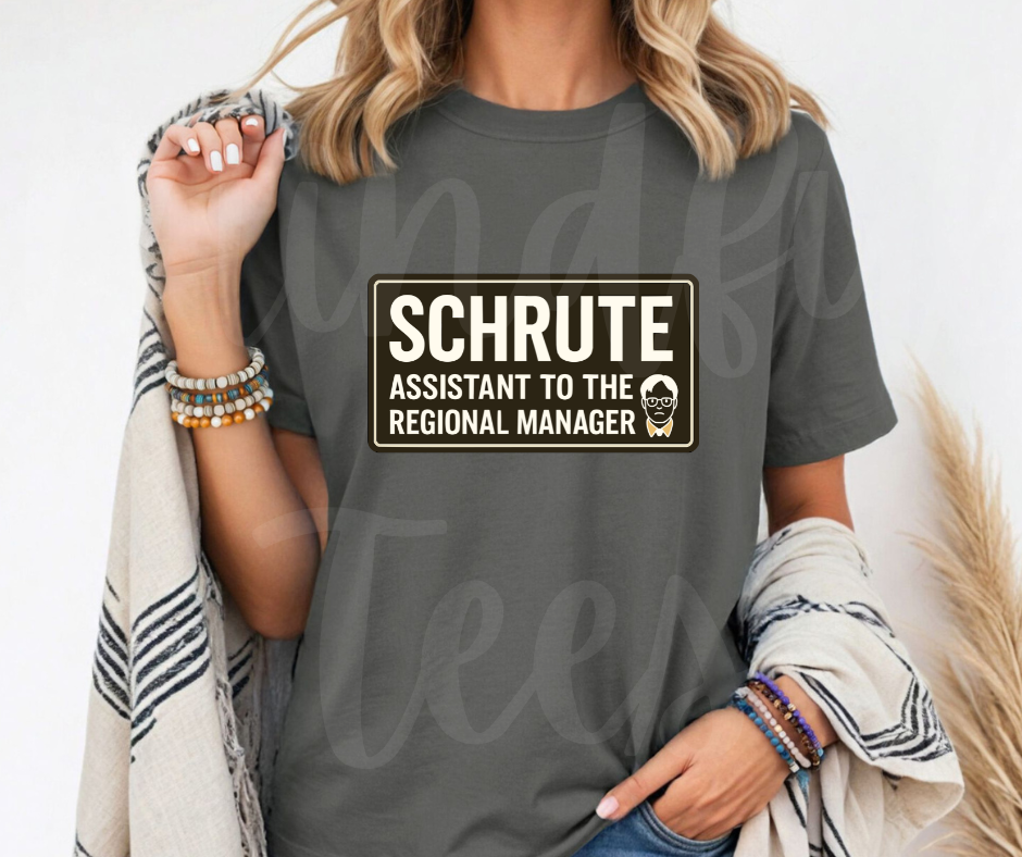 "Assistant To The Regional Manager" Sarcastic Design The Office Inspired Unisex heavyweight t-shirt