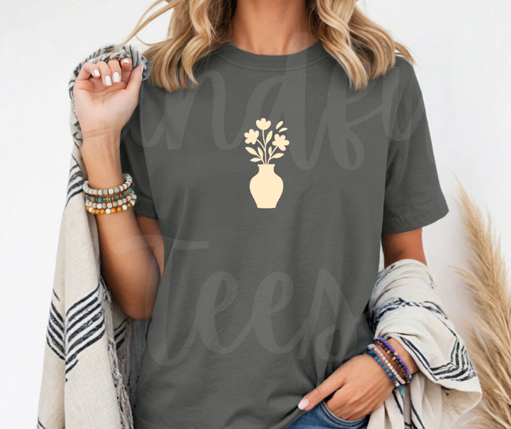 "Minimal Vase" Funny Design Pottery Clay Hobby Inspired Unisex heavyweight t-shirt