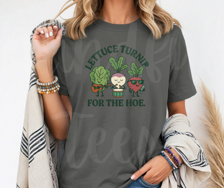 "Lettuce Turnip" Funny Plant Lover Tee Design Unisex heavyweight t-shirt