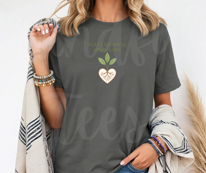 "Plant Kindness" Funny Plant Lover Tee Design Unisex heavyweight t-shirt
