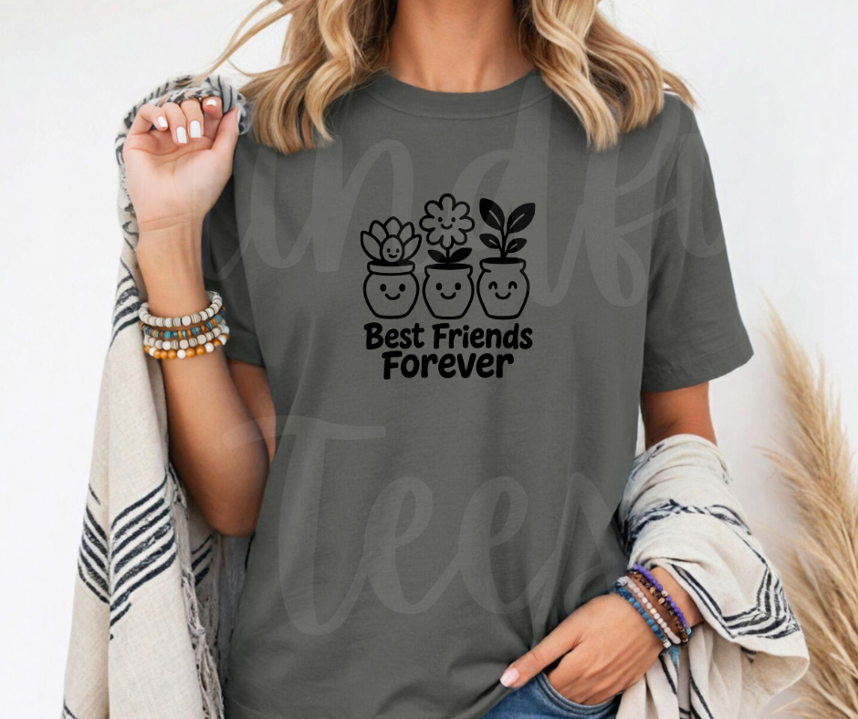 "BFFs" Funny Design Pottery Clay Hobby Inspired Unisex heavyweight t-shirt