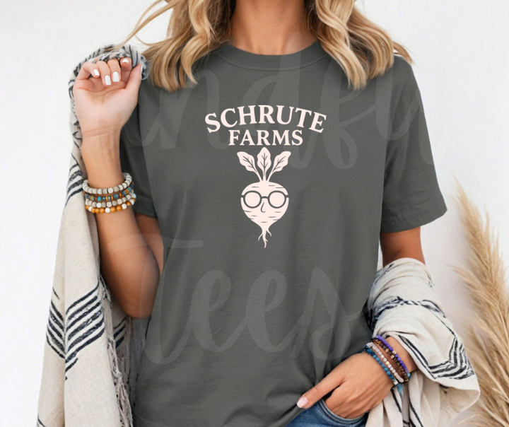 "Schrute Farms" Sarcastic Design The Office Inspired Unisex heavyweight t-shirt