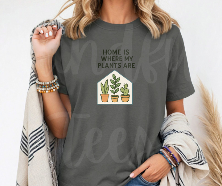 "Home" Funny Plant Lover Tee Design Unisex heavyweight t-shirt