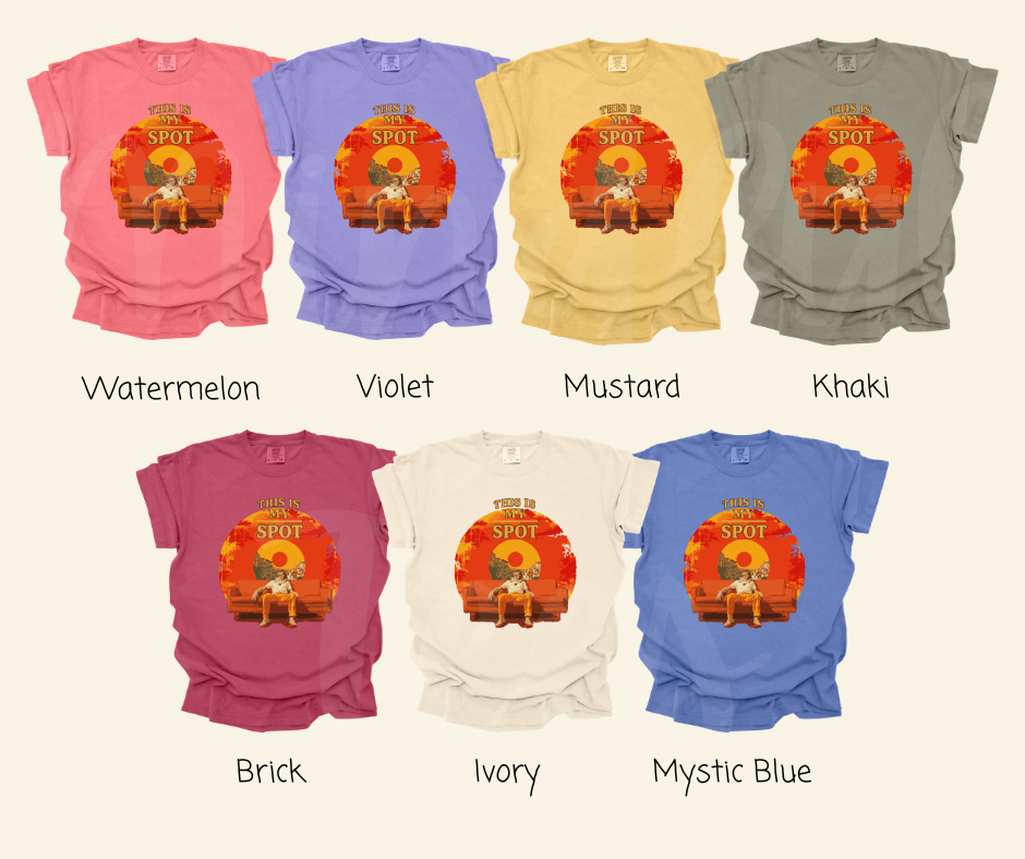 "This is My Spot" Sarcastic Design Unisex heavyweight t-shirt