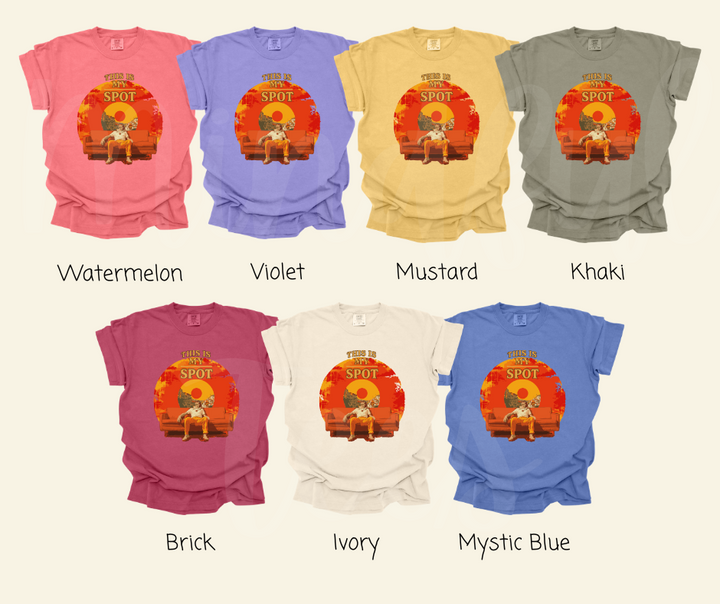 "This is My Spot" Sarcastic Design Unisex heavyweight t-shirt