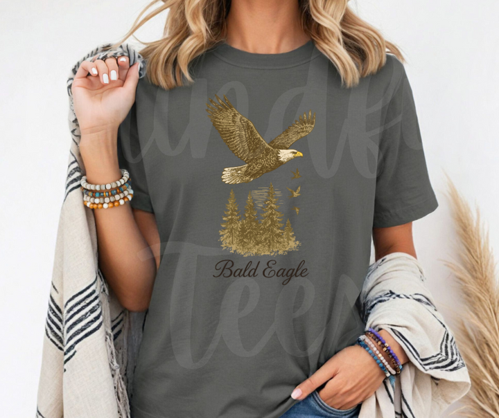 "Bald Eagle" Birdwatching Design Birds and Nature Inspired Unisex heavyweight t-shirt