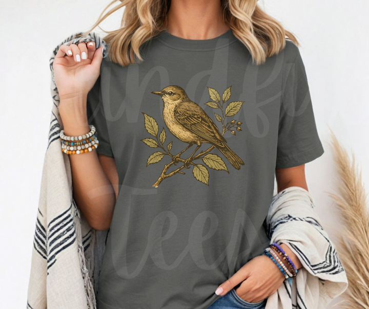 "Eternal Life" Birdwatching Design Birds and Nature Inspired Unisex heavyweight t-shirt