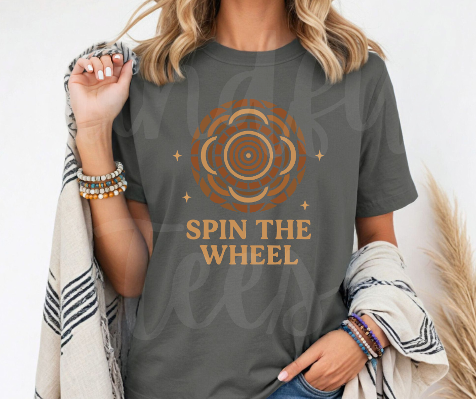 "Spin The Wheel" Funny Design Pottery Clay Hobby Inspired Unisex heavyweight t-shirt