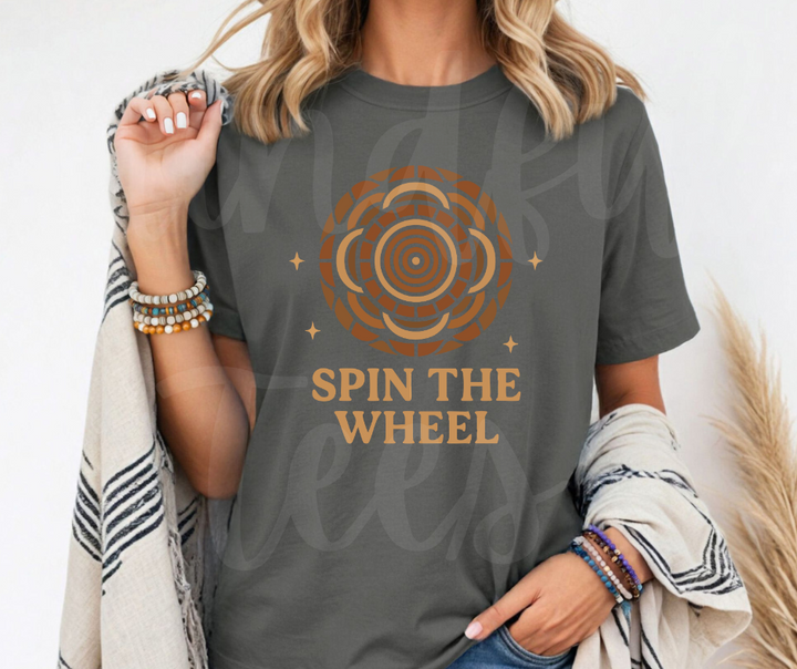 "Spin The Wheel" Funny Design Pottery Clay Hobby Inspired Unisex heavyweight t-shirt