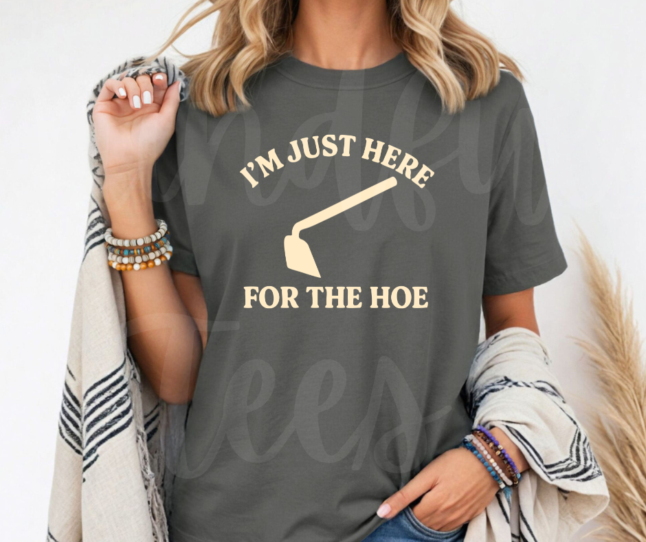"For the Hoe" Funny Plant Lover Tee Design Unisex heavyweight t-shirt