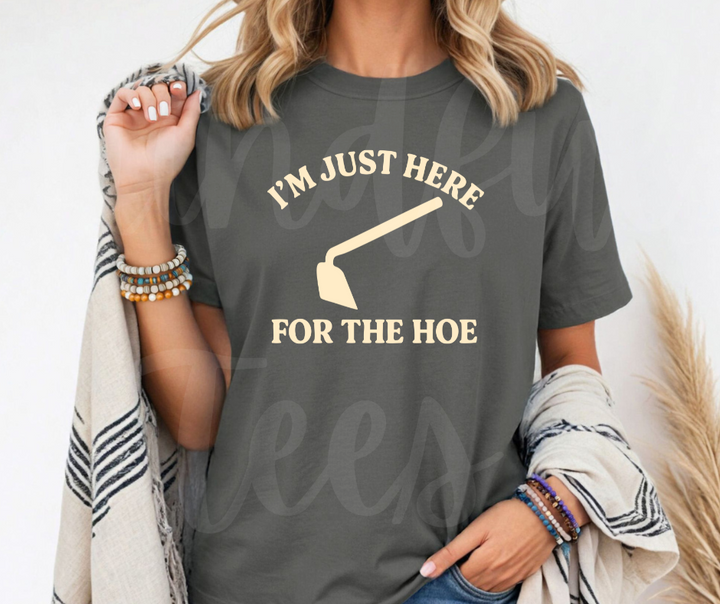 "For the Hoe" Funny Plant Lover Tee Design Unisex heavyweight t-shirt