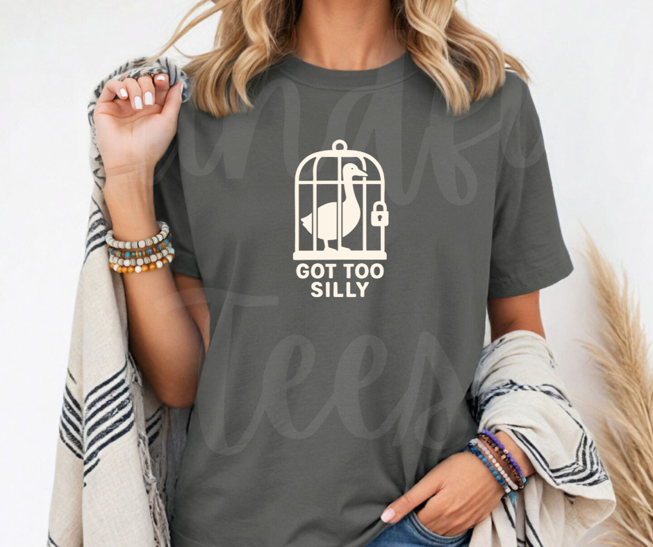 "Got Too Silly" Sarcastic Design Unisex heavyweight t-shirt