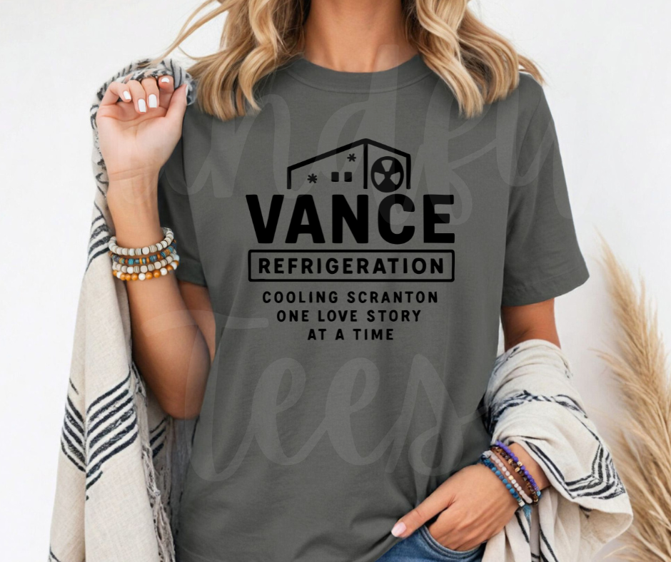 "Vance Refrigerations" Sarcastic Design The Office Inspired Unisex heavyweight t-shirt
