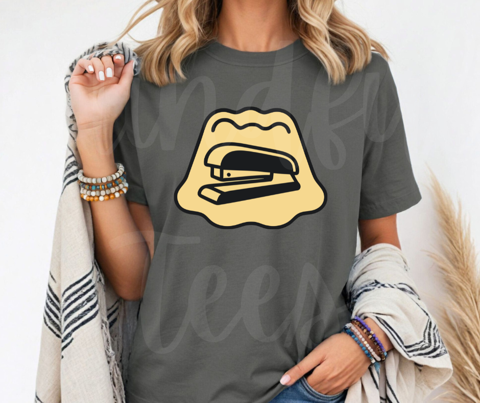 "Jelly Stapler" Sarcastic Design The Office Inspired Unisex heavyweight t-shirt