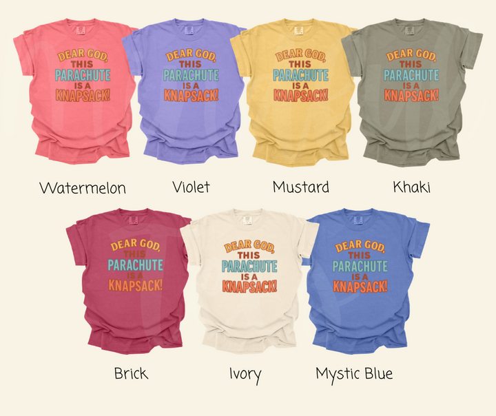 "Parachute" Sarcastic Design Friends Inspired Unisex heavyweight t-shirt