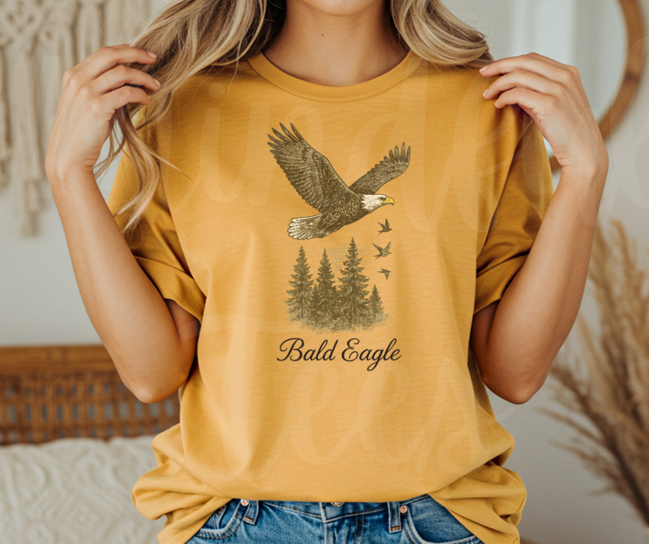 "Bald Eagle" Birdwatching Design Birds and Nature Inspired Unisex heavyweight t-shirt