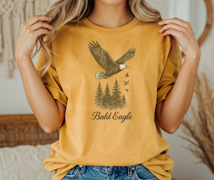 "Bald Eagle" Birdwatching Design Birds and Nature Inspired Unisex heavyweight t-shirt