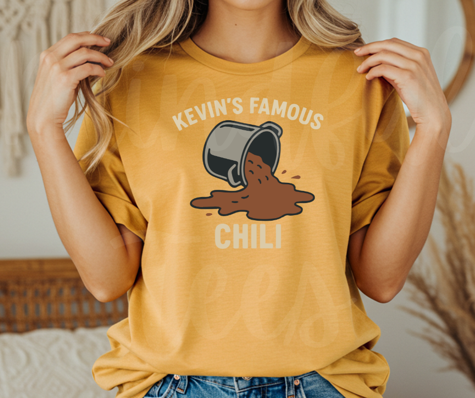 "Kevin's Chili" Sarcastic Design The Office Inspired Unisex heavyweight t-shirt