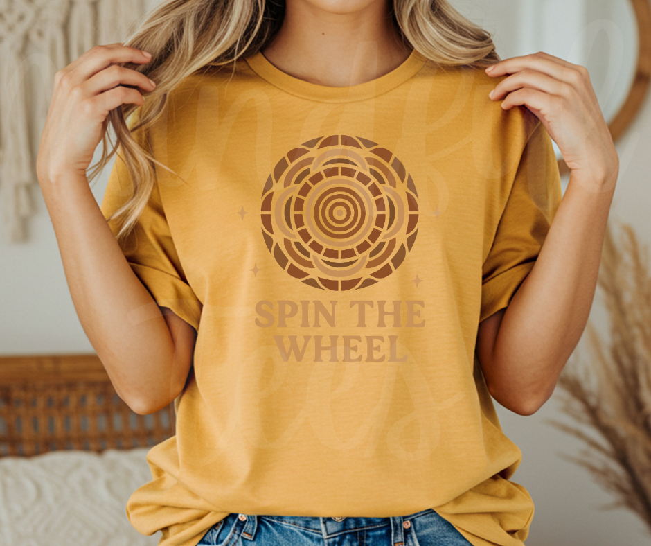 "Spin The Wheel" Funny Design Pottery Clay Hobby Inspired Unisex heavyweight t-shirt