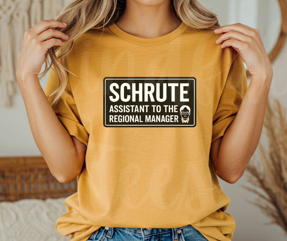 "Assistant To The Regional Manager" Sarcastic Design The Office Inspired Unisex heavyweight t-shirt