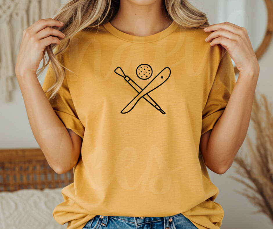 "Pottery Tools" Funny Design Pottery Clay Hobby Inspired Unisex heavyweight t-shirt