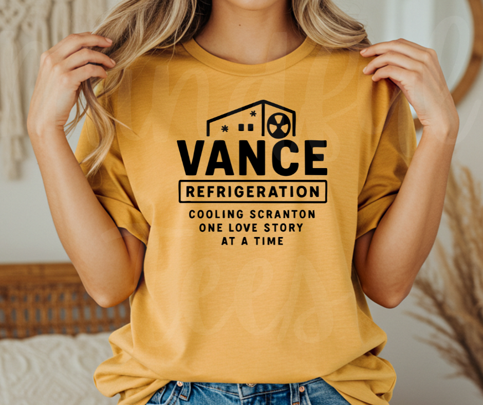 "Vance Refrigerations" Sarcastic Design The Office Inspired Unisex heavyweight t-shirt