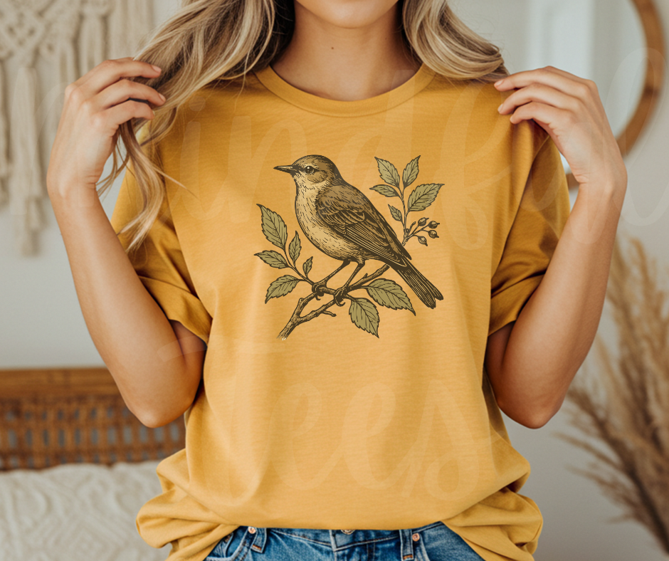 "Eternal Life" Birdwatching Design Birds and Nature Inspired Unisex heavyweight t-shirt