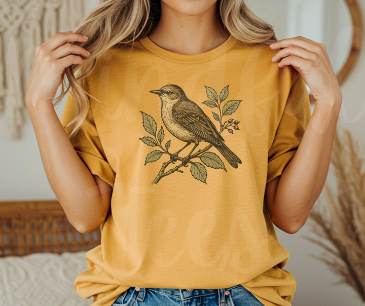 "Eternal Life" Birdwatching Design Birds and Nature Inspired Unisex heavyweight t-shirt