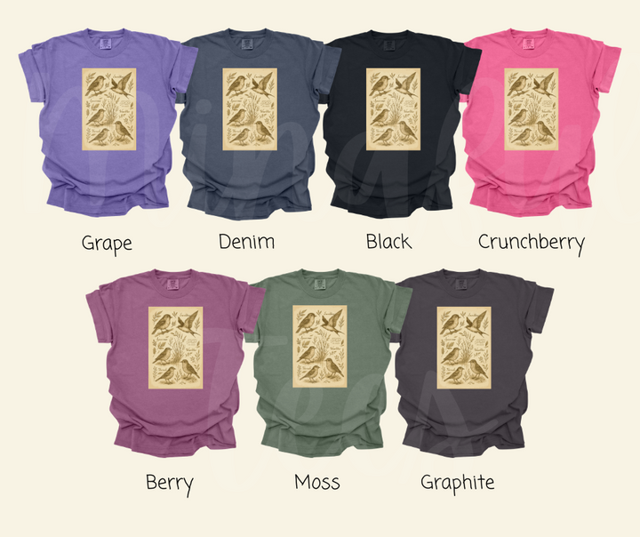 "Birdwatching Notebook" Birdwatching Design Birds and Nature Inspired Unisex heavyweight t-shirt