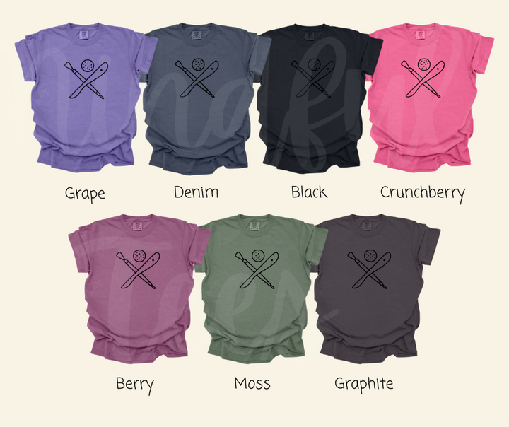 "Pottery Tools" Funny Design Pottery Clay Hobby Inspired Unisex heavyweight t-shirt