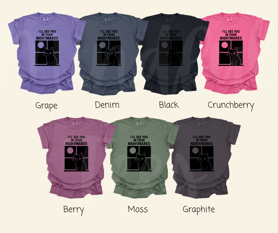 "I'll See You" Sarcastic Cat Design Unisex heavyweight t-shirt