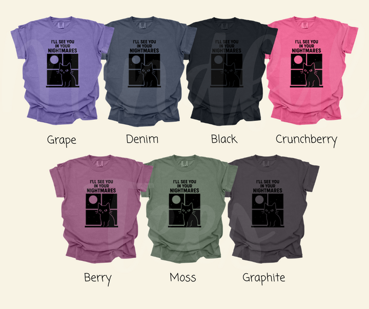 "I'll See You" Sarcastic Cat Design Unisex heavyweight t-shirt