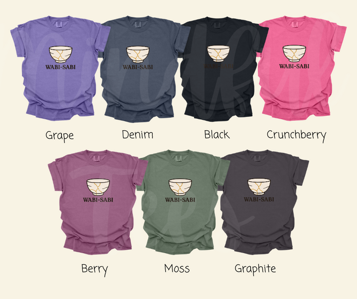 "Wabi Sabi" Funny Design Pottery Clay Hobby Inspired Unisex heavyweight t-shirt