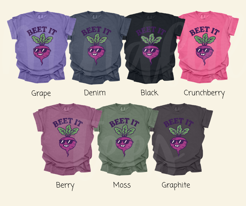 "Beet It" Funny Plant Lover Tee Design Unisex heavyweight t-shirt