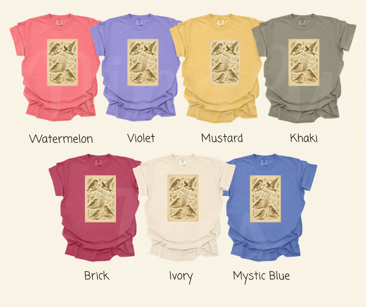 "Birdwatching Notebook" Birdwatching Design Birds and Nature Inspired Unisex heavyweight t-shirt
