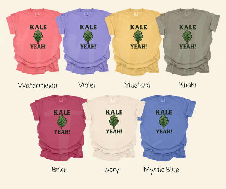 "Kale Yeah" Funny Plant Lover Tee Design Unisex heavyweight t-shirt