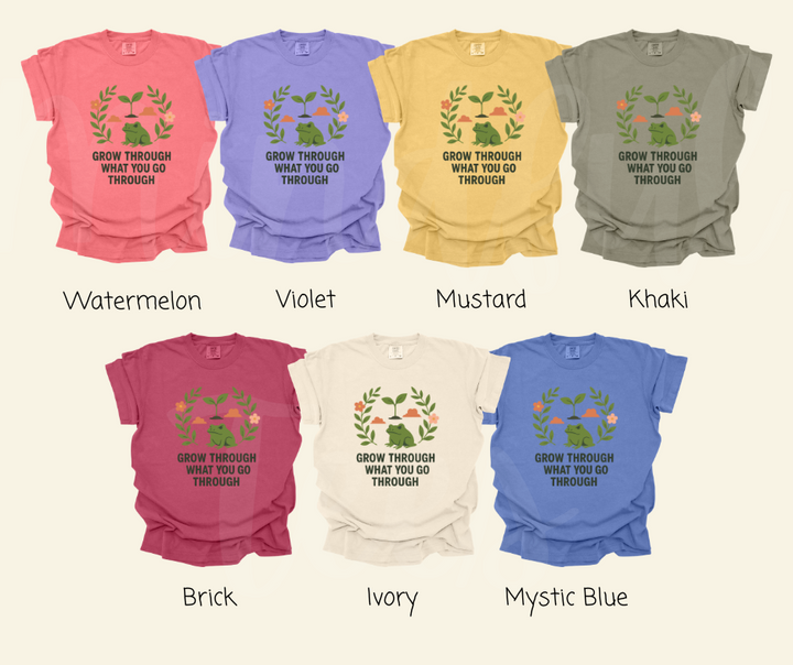 "Grow" Funny Plant Lover Tee Design Unisex heavyweight t-shirt