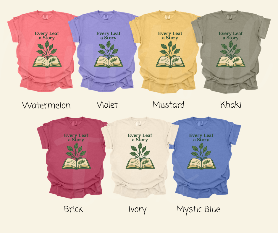 "Every Leaf" Funny Plant Lover Tee Design Unisex heavyweight t-shirt