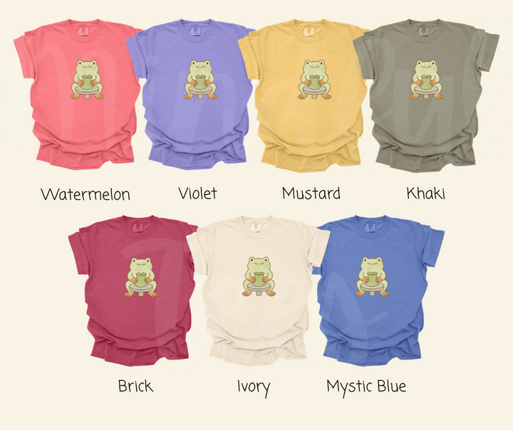 "Cute Frog" Funny Design Pottery Clay Hobby Inspired Unisex heavyweight t-shirt