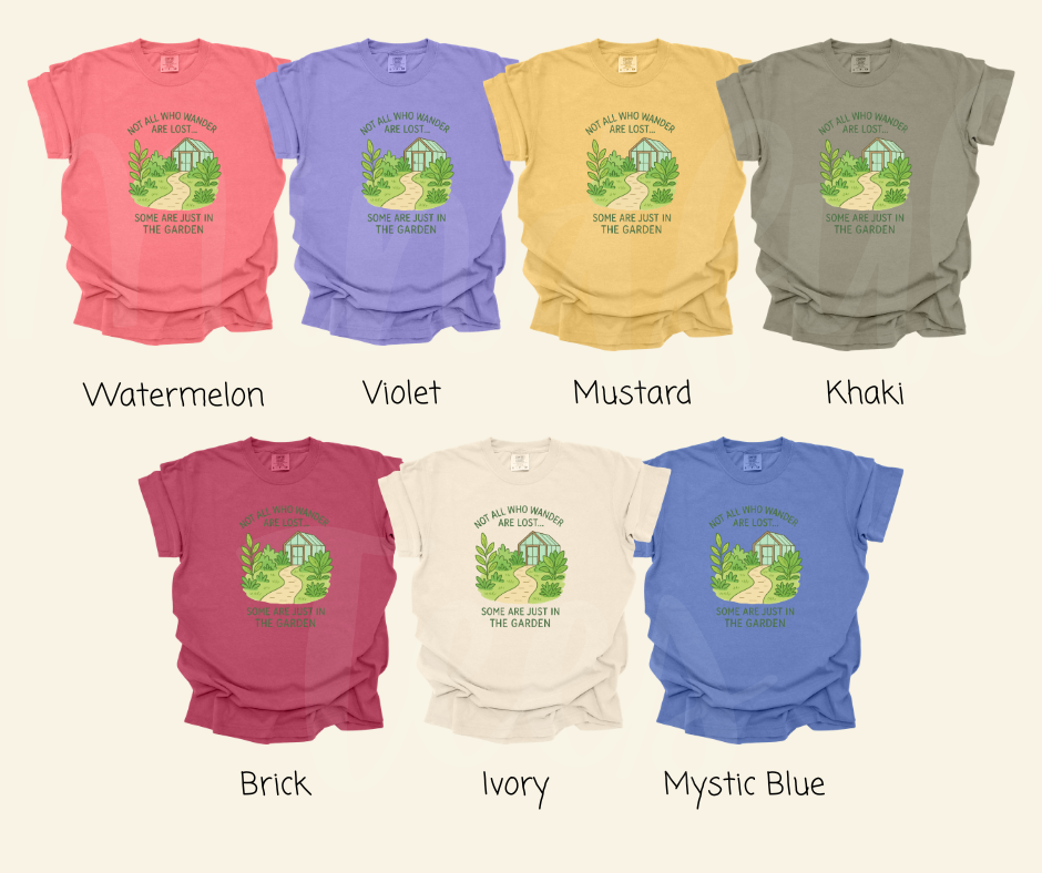"Not Lost" Funny Plant Lover Tee Design Unisex heavyweight t-shirt